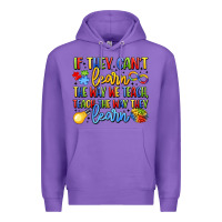 Purple if they can't learn the way we teach teach the  wa Premium Hoodie - LillyAllenDesigns