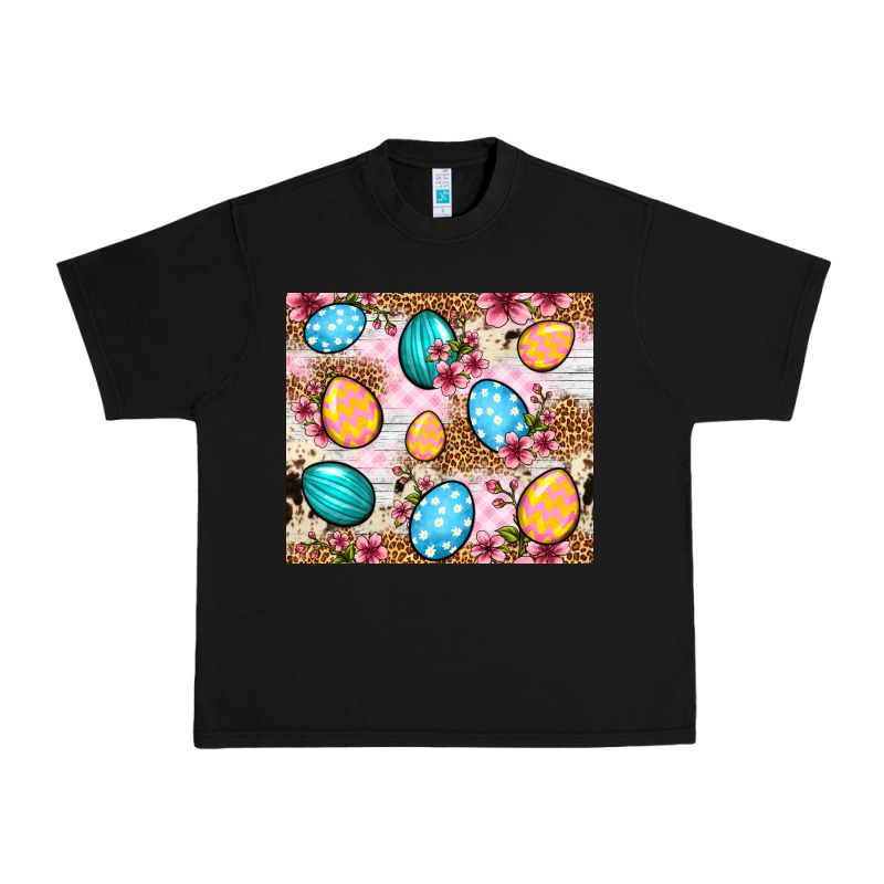 Easter Eggs Cowhide Leopard Tumbler Easter Day Urban Heavy Tee by Neo Western | Teevron