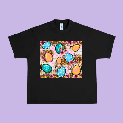 Easter Eggs Cowhide Leopard Tumbler Easter Day Urban Heavy Tee Designed By Neo Western