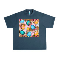 Midnight Navy Easter eggs cowhide leopard tumbler Easter Day Urban Heavy Tee - Neo Western