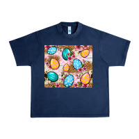 Navy Easter eggs cowhide leopard tumbler Easter Day Urban Heavy Tee - Neo Western