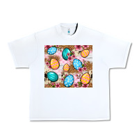 White Easter eggs cowhide leopard tumbler Easter Day Urban Heavy Tee - Neo Western
