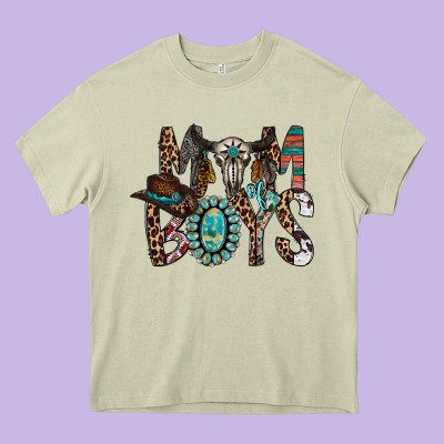 Mom Of Boys Heavy Core Tee Designed By Racoondesign