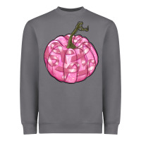 Storm pink pumpkin with breast cancer ribbons Heavyweight Sweatshirt - RanaPortraitStore
