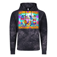 Cloud Black stitch summer coffee cups Vintage Hoodie - Zillion Design Studio