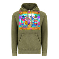 Vintage Olive stitch summer coffee cups Vintage Hoodie - Zillion Design Studio