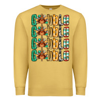 Antique Gold Gobble till you wobble Thanksgiving turkey Premium Sweatshirt - NancyCooperArtShop