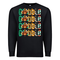 Black Gobble till you wobble Thanksgiving turkey Premium Sweatshirt - NancyCooperArtShop