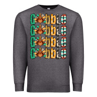 Charcoal Heather Gobble till you wobble Thanksgiving turkey Premium Sweatshirt - NancyCooperArtShop