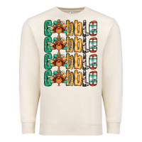 Sandshell Gobble till you wobble Thanksgiving turkey Premium Sweatshirt - NancyCooperArtShop