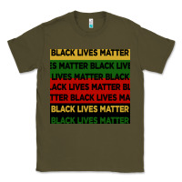 Army Green black lives matter seamless pattern Classic Tee - BundleAndBundleShop