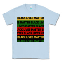 Dusty Blue black lives matter seamless pattern Classic Tee - BundleAndBundleShop