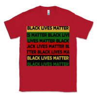 Red black lives matter seamless pattern Classic Tee - BundleAndBundleShop
