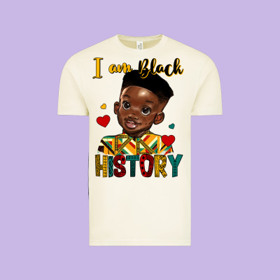 I Am Black History Black Boy Vintage Tee Designed By Hra Design Shop
