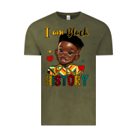 Vintage Olive i am black history black boy Vintage Tee - HRA Design Shop