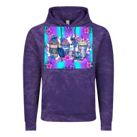 Cloud Purple stitch coffee cups Vintage Hoodie - Zillion Design Studio