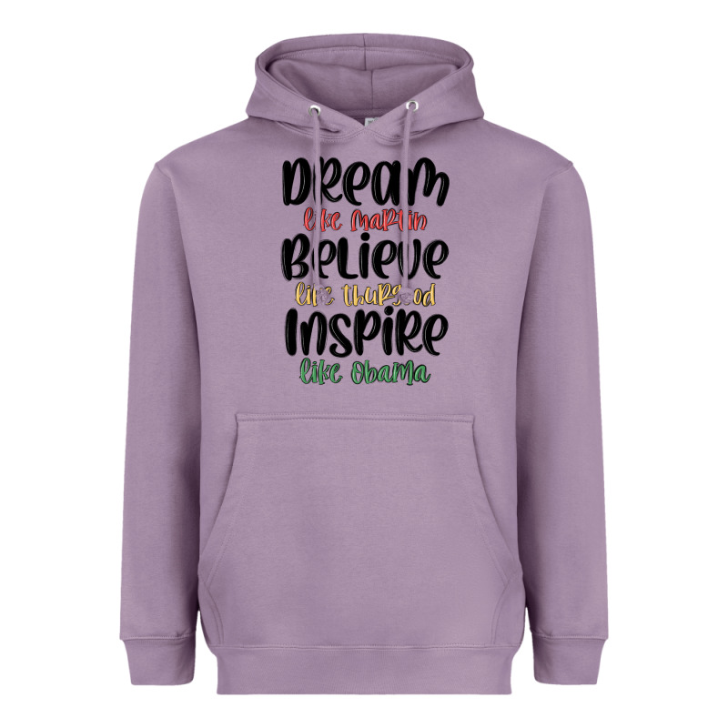 Dream Like Martin Believe Like Thurgood Inspire Li Heavyweight Hoodie by MaliasSmallBusiness | Teevron