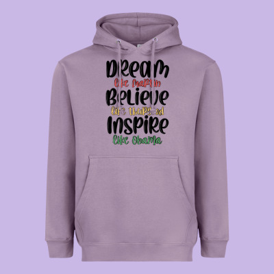 Dream Like Martin Believe Like Thurgood Inspire Li Heavyweight Hoodie Designed By Maliassmallbusiness