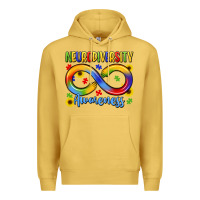 Antique Gold neurodiversity awareness Premium Hoodie - LillyAllenDesigns