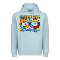 Blue Mist neurodiversity awareness Premium Hoodie - LillyAllenDesigns