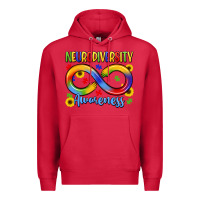 Cardinal neurodiversity awareness Premium Hoodie - LillyAllenDesigns