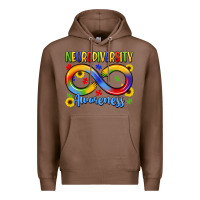 Chestnut neurodiversity awareness Premium Hoodie - LillyAllenDesigns