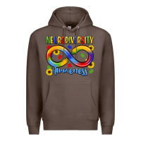 Coffee neurodiversity awareness Premium Hoodie - LillyAllenDesigns
