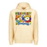Pina Colada neurodiversity awareness Premium Hoodie - LillyAllenDesigns