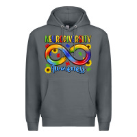 Rock neurodiversity awareness Premium Hoodie - LillyAllenDesigns