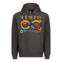 Smoke neurodiversity awareness Premium Hoodie - LillyAllenDesigns