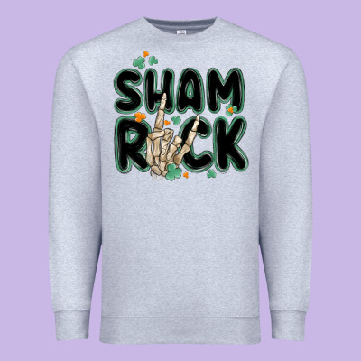 Sham Rock Premium Sweatshirt Designed By Maliassmallbusiness