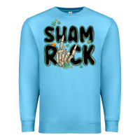 Ocean Blue sham rock Premium Sweatshirt - MaliasSmallBusiness