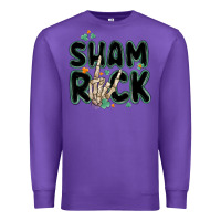 Purple sham rock Premium Sweatshirt - MaliasSmallBusiness