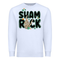 White sham rock Premium Sweatshirt - MaliasSmallBusiness