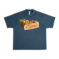 Red Christmas Cake Fa Element 1 Urban Heavy Tee | Teevron