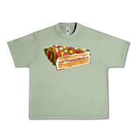 Oil Green red christmas cake fa element 1 Urban Heavy Tee - FaDigitalArtStudio