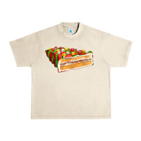 Sandshell red christmas cake fa element 1 Urban Heavy Tee - FaDigitalArtStudio