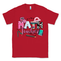 Red math teacher Classic Tee - AdoDesignShop