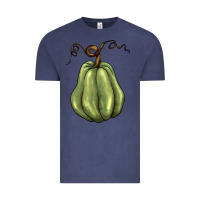 Vintage Denim gourd green pumpkin Vintage Tee - BarkalooDesign