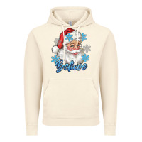 Vintage Artic santa blue believe Vintage Hoodie - RanaPortraitStore
