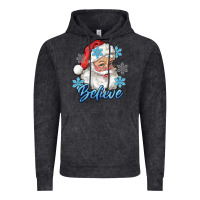 Vintage Black santa blue believe Vintage Hoodie - RanaPortraitStore