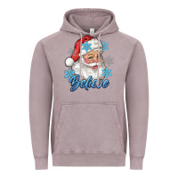 Vintage Zinc santa blue believe Vintage Hoodie - RanaPortraitStore
