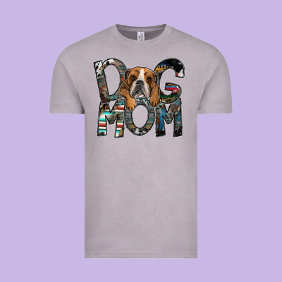 Dog Mom Vintage Tee Designed By Sublimationcraftshop