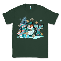Sports Green cute coffeecup snowmanand joy Classic Tee - AdoDesignShop