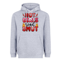 Heather Grey hot girls read smut Heavyweight Hoodie - MaliasSmallBusiness