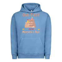 Pigment Pebble Blue Our First Mother's Day Urban Hoodie - Bettercallsaul