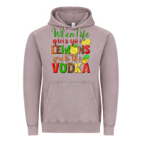 Vintage Zinc when life gives you lemons grab the vodka Vintage Hoodie - texasbilliewilder