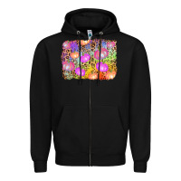 Black colourful pumpkin background Zipper Hoodie - AdoDesignShop