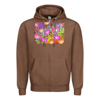 Chestnut colourful pumpkin background Zipper Hoodie - AdoDesignShop