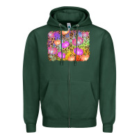 Sports Green colourful pumpkin background Zipper Hoodie - AdoDesignShop